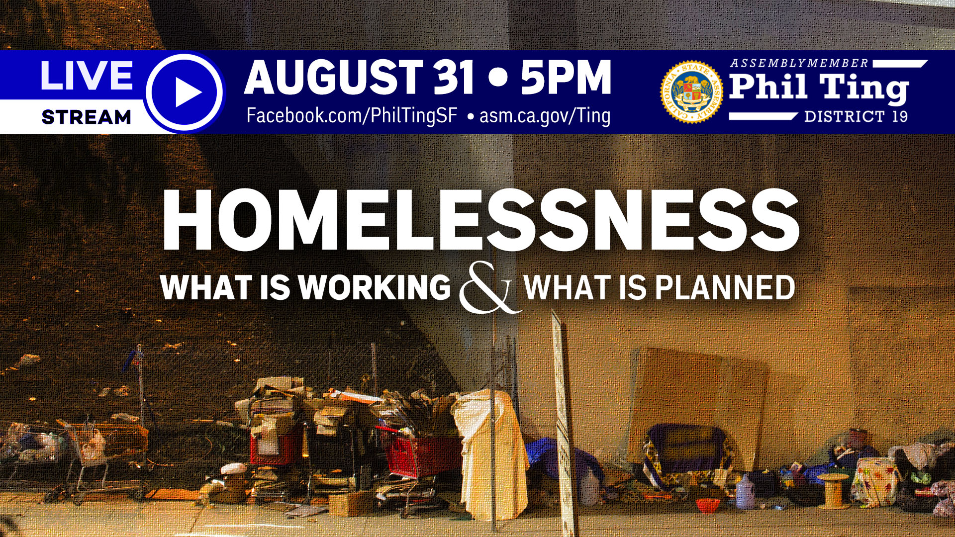 Aug 31: Virtual Town Hall on Homelessness