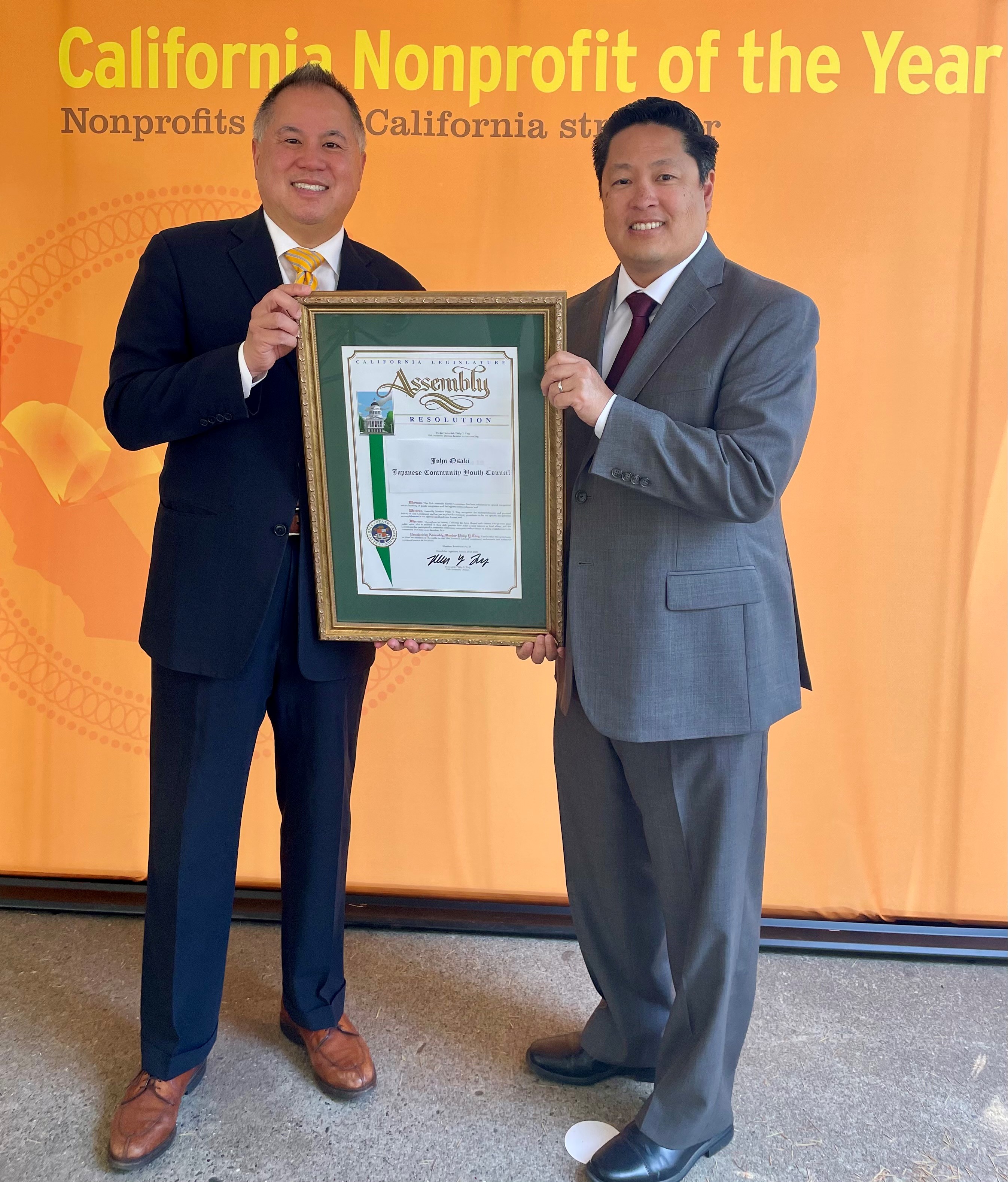 Ting Chooses Japanese Community Youth Council As His District's Nonprofit of the Year