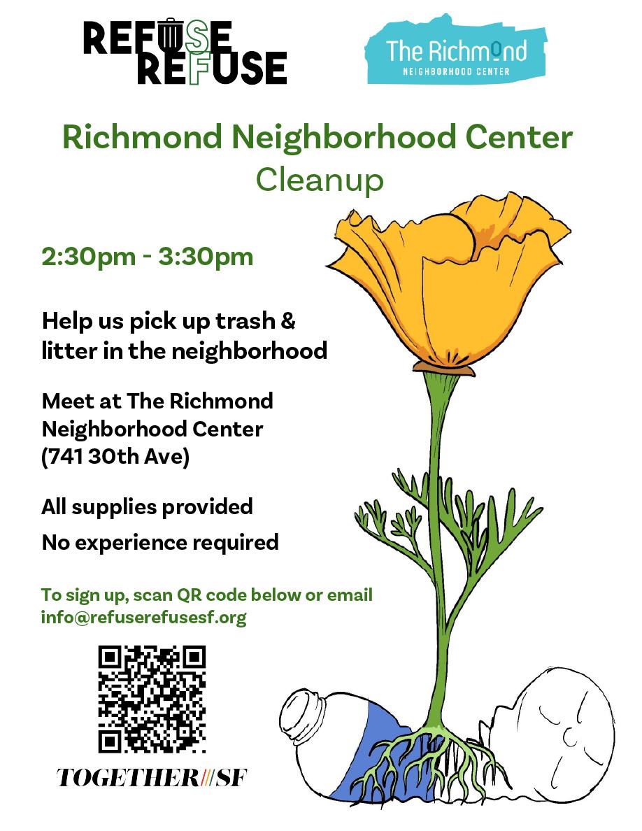 Refuse Refuse Richmond Neighborhood Cleanup Graphic