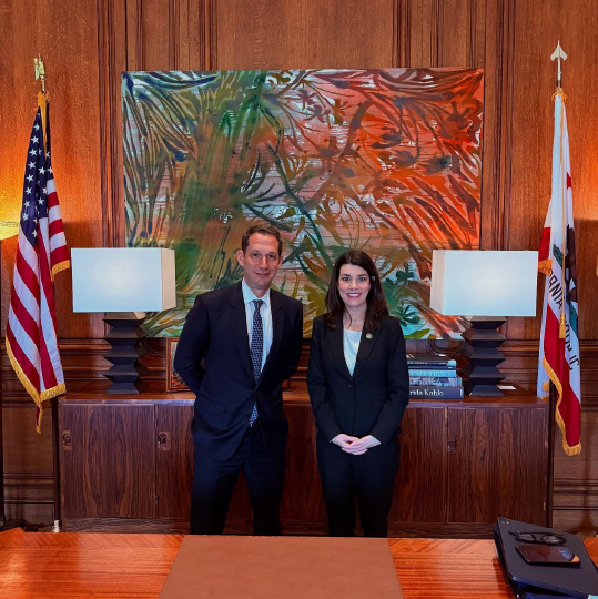 Photo of Asm. Stefani and Mayor