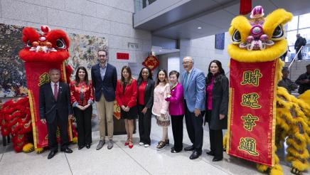 Asm. Stefani with respective guests at Lunar New Year Event in SF