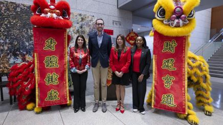 Asm. Stefani with respective guests at Lunar New Year Event in SF