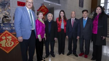 Asm. Stefani with respective guests at Lunar New Year Event in SF
