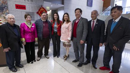 Asm. Stefani with respective guests at Lunar New Year Event in SF