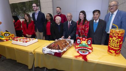 Asm. Stefani with respective guests at Lunar New Year Event in SF