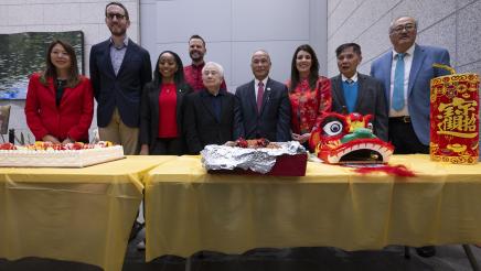Asm. Stefani with respective guests at Lunar New Year Event in SF