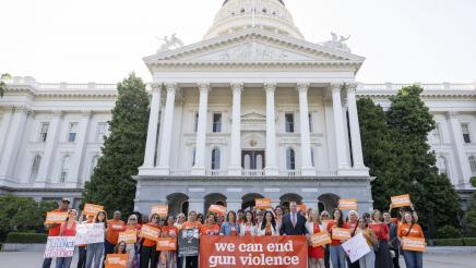 Group Photo Wear Orange Day Gun Violence Rally