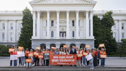 Group Photo Wear Orange Day Gun Violence Rally