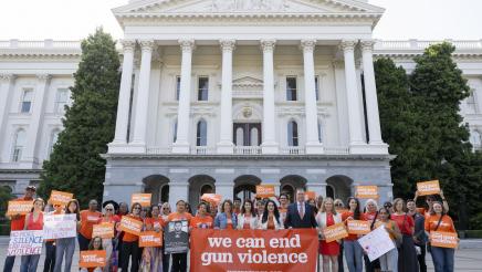 Group Photo Wear Orange Day Gun Violence Rally