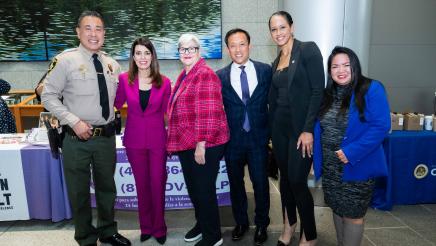 Asm. Stefani DV Awareness Event Photo with guests