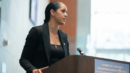 Asm. Stefani DV Awareness Event Photo guest speaker